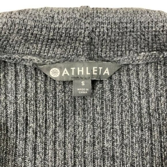 Athleta Thermolite Merino Wool Sentinel Sweater Coat gray size Small - Picture 8 of 10